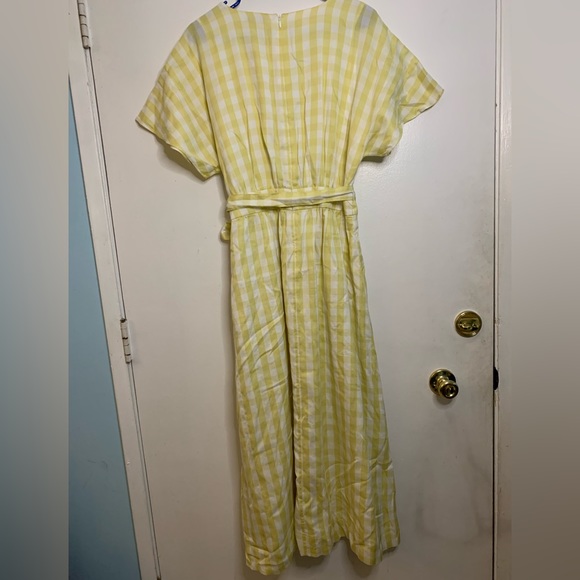 Madewell Dolman-Sleeve Tie-Waist Midi Dress in Gingham Check - Picture 4 of 8